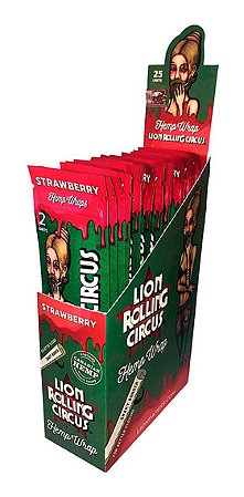 Caixa de Blunt Wrap Hemp Lion 25 Packs